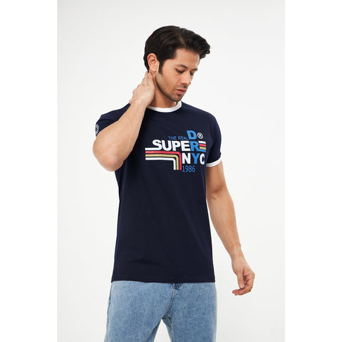 Navy Superdry Smart Fit Tshirt | Montivo Pakistan