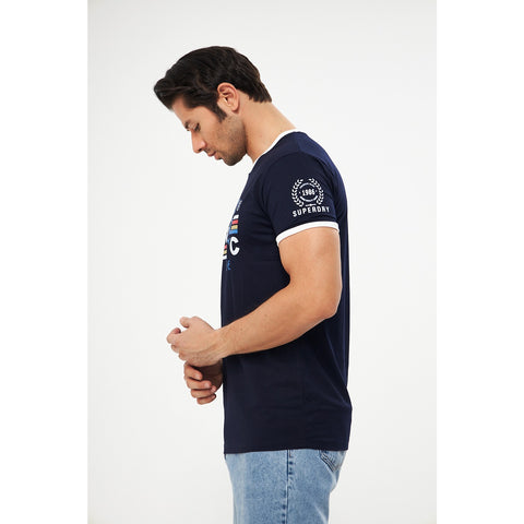 Navy Superdry Smart Fit Tshirt | Montivo Pakistan