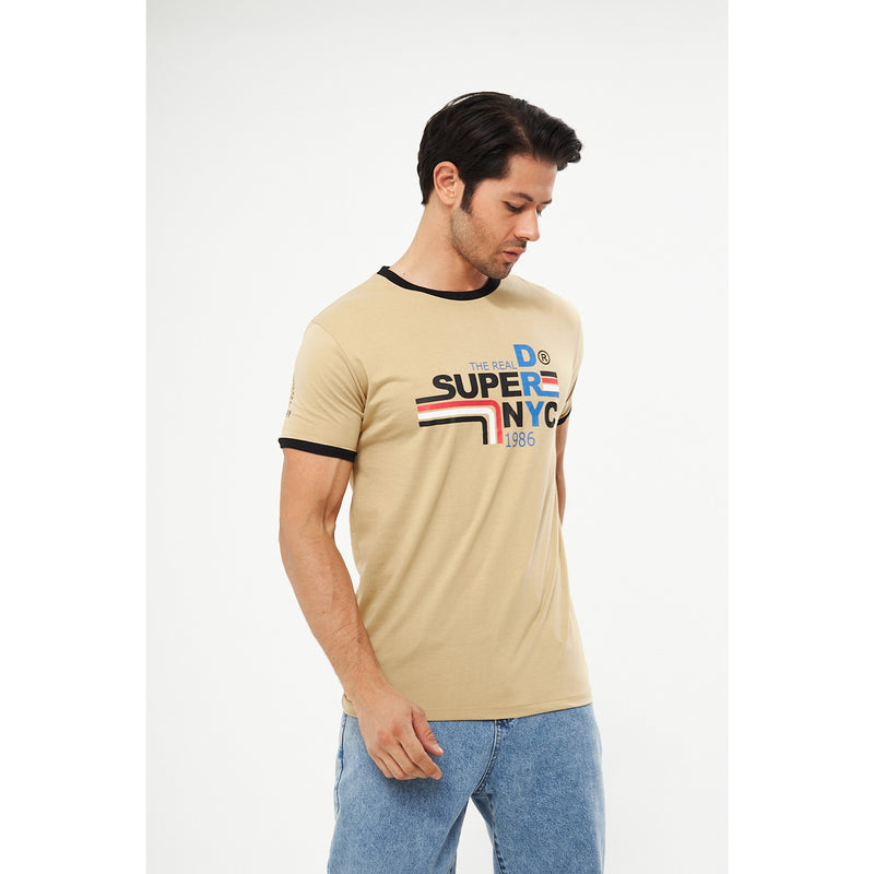 Beige Superdry Smart Fit Tshirt | Montivo Pakistan