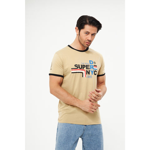 Beige Superdry Smart Fit Tshirt | Montivo Pakistan