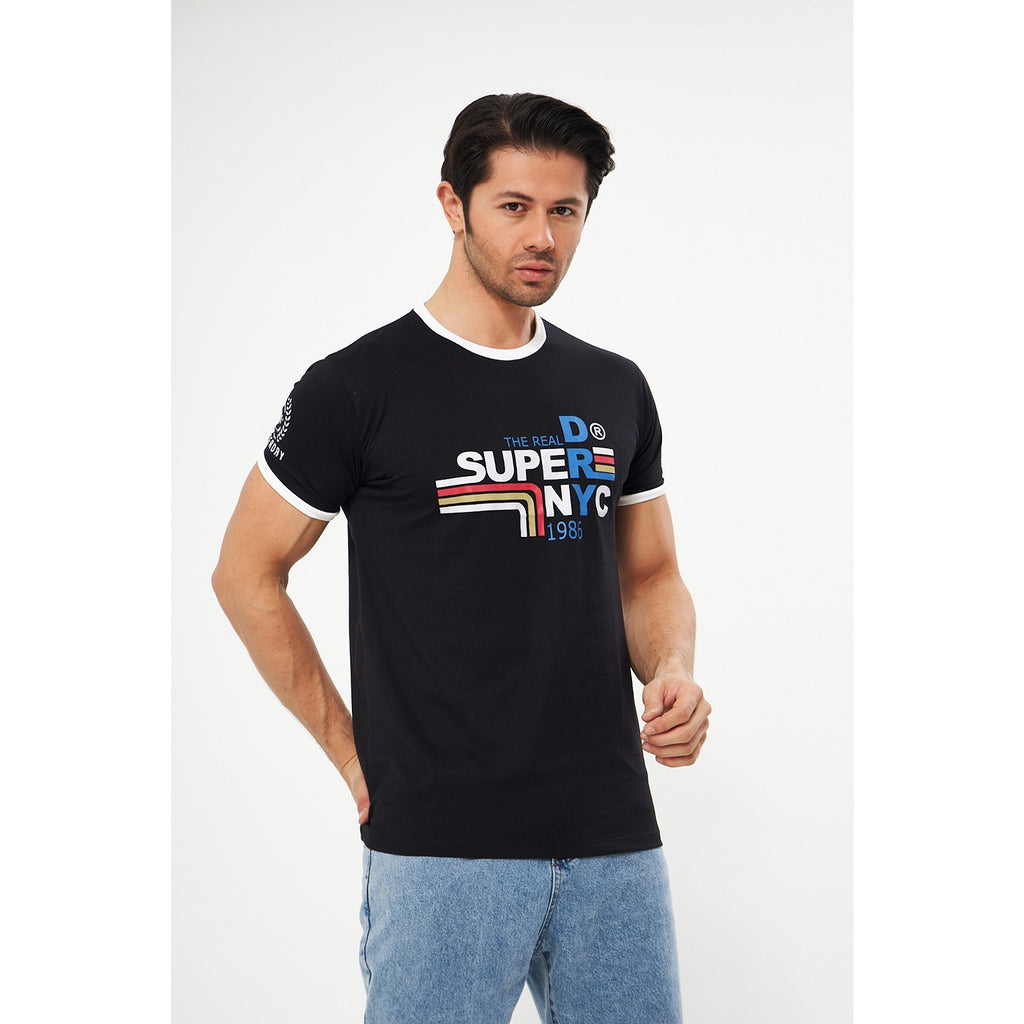 Black Superdry Smart Fit Tshirt | Montivo Pakistan