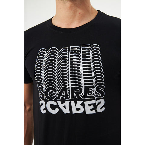 Black Scares Printed Tshirt | Montivo Pakistan