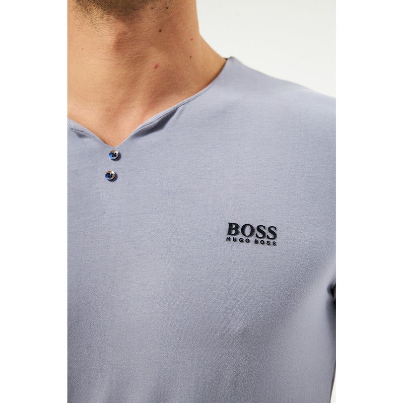 Grey V-Neck Lycra HB Polo | Montivo Pakistan