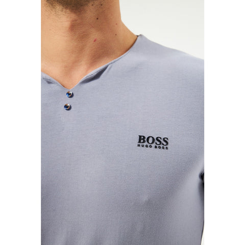 Grey V-Neck Lycra HB Polo | Montivo Pakistan