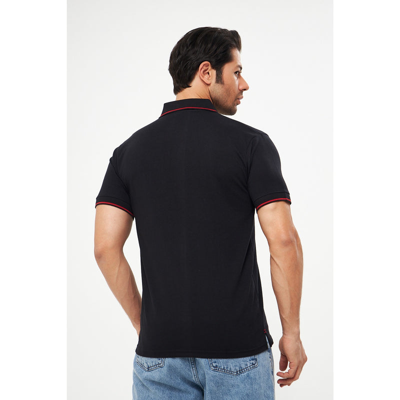 AX Black Pique Polo | Montivo Pakistan