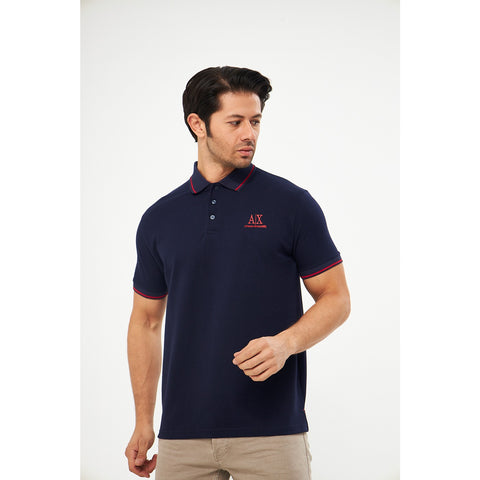 AX Navy Pique Polo | Montivo Pakistan