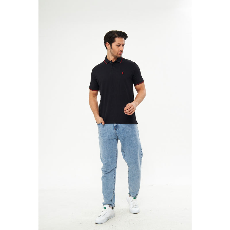 Black RL Pique Polo | Montivo Pakistan