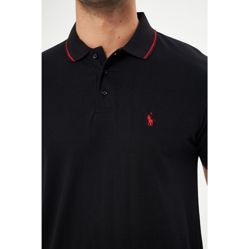 Black RL Pique Polo | Montivo Pakistan