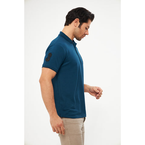 Teal Blue RL Pique Polo | Montivo Pakistan
