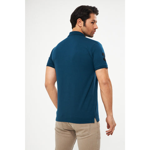 Teal Blue RL Pique Polo | Montivo Pakistan