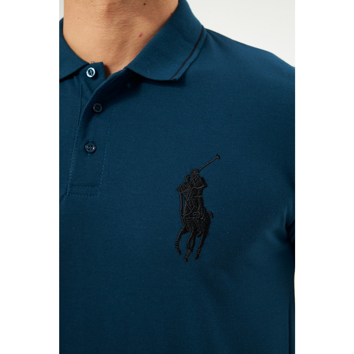 Teal Blue RL Pique Polo | Montivo Pakistan