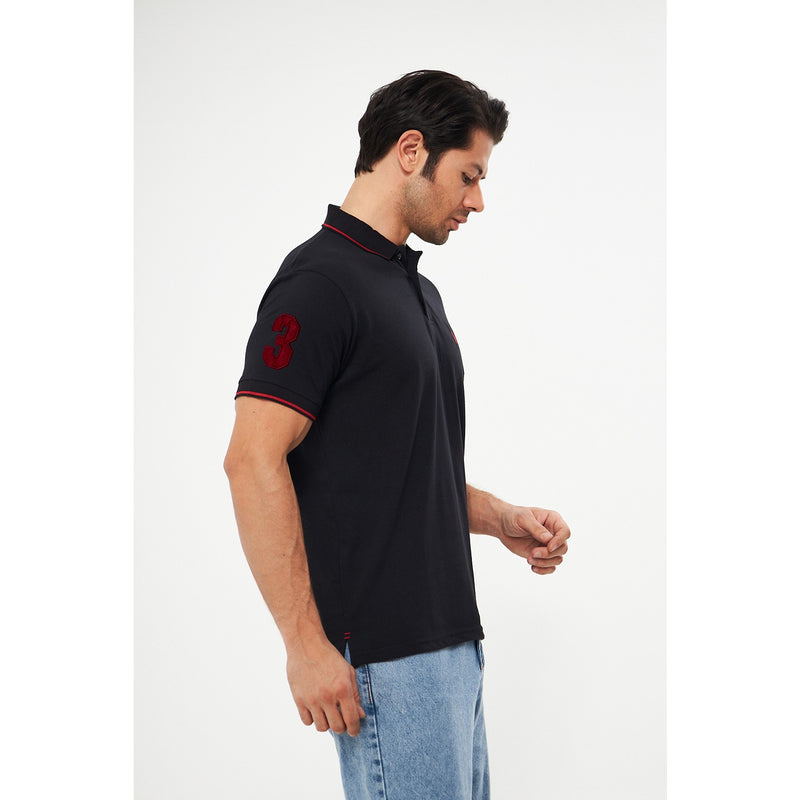 Black RL Pique Polo | Montivo Pakistan