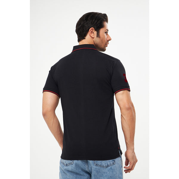 Black RL Pique Polo | Montivo Pakistan