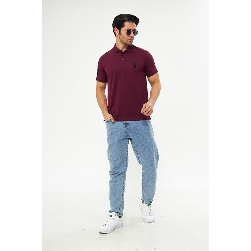 Burgundy RL Pique Polo | Montivo Pakistan