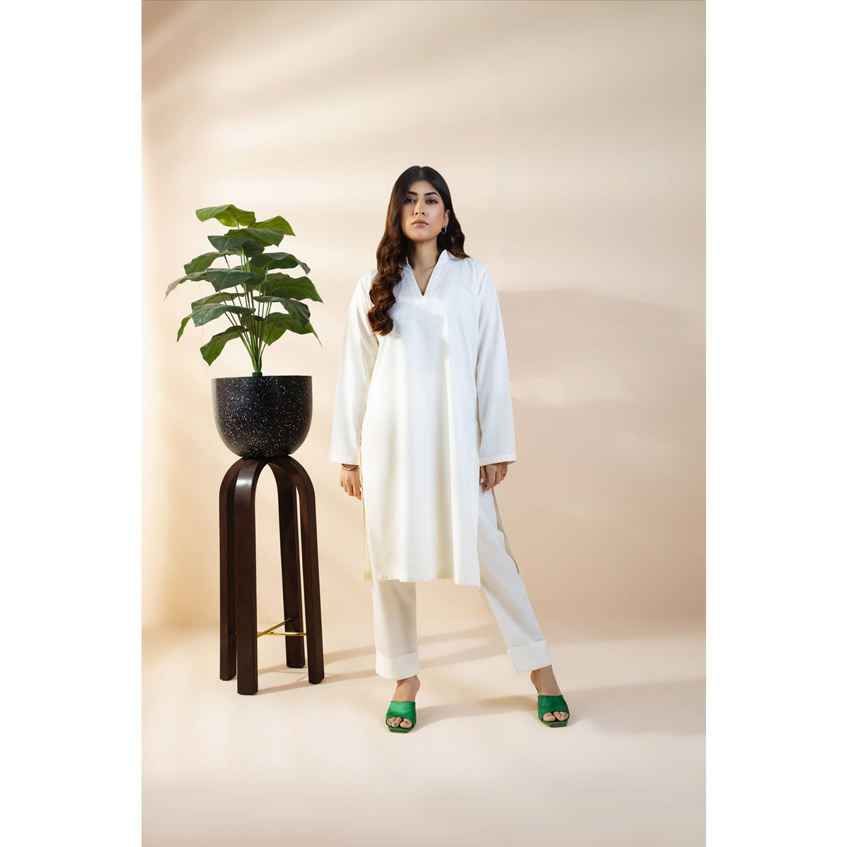 White Matching Co-Ord Set | Montivo Pakistan