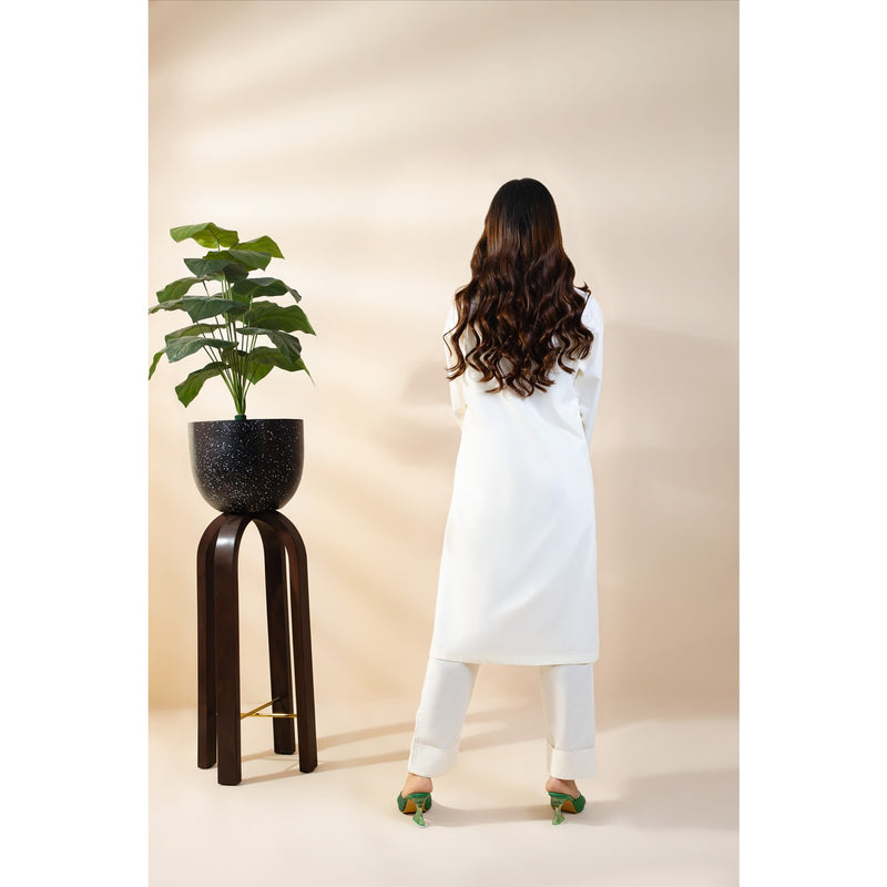 White Matching Co-Ord Set | Montivo Pakistan