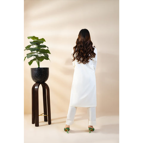 White Matching Co-Ord Set | Montivo Pakistan