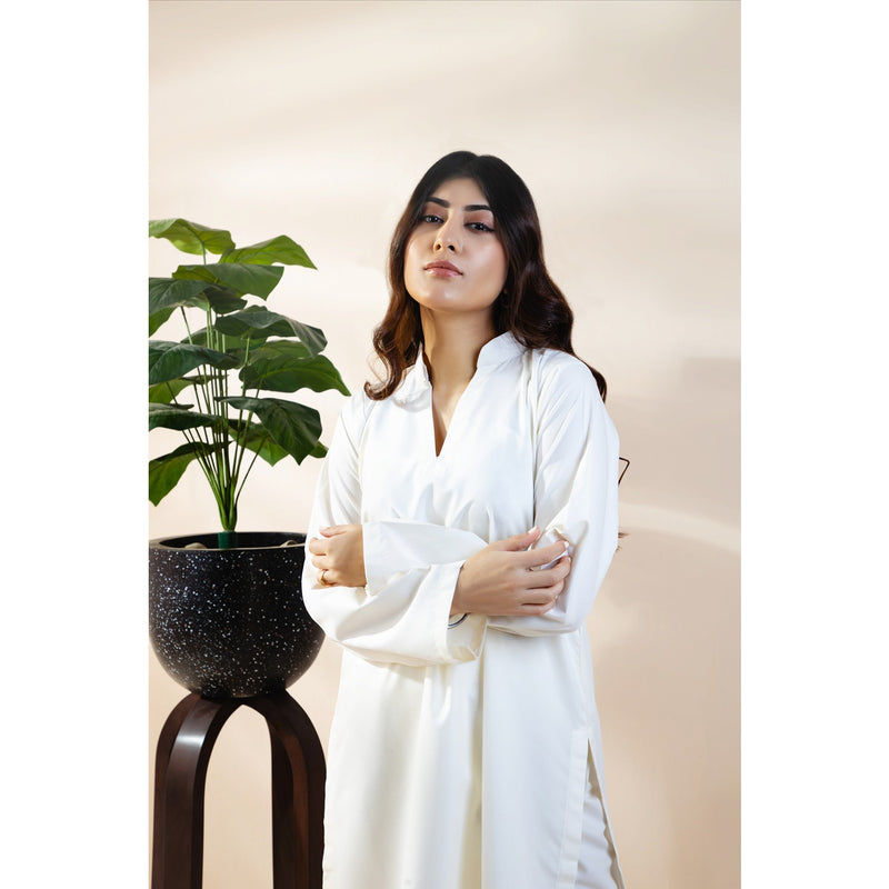 White Matching Co-Ord Set | Montivo Pakistan