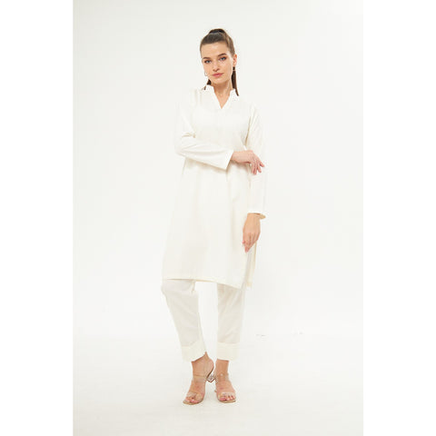 White Matching Co-Ord Set | Montivo Pakistan