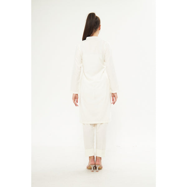 White Matching Co-Ord Set | Montivo Pakistan