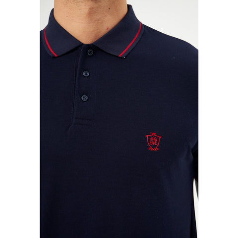 MD Navy Pique Tipping Polo | Montivo Pakistan