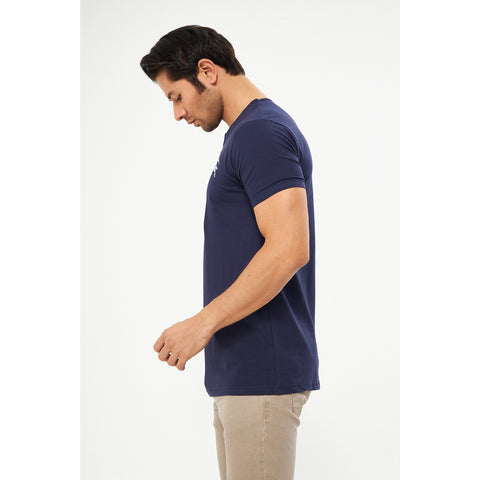 Navy V Neck Polo Tshirt | Montivo Pakistan