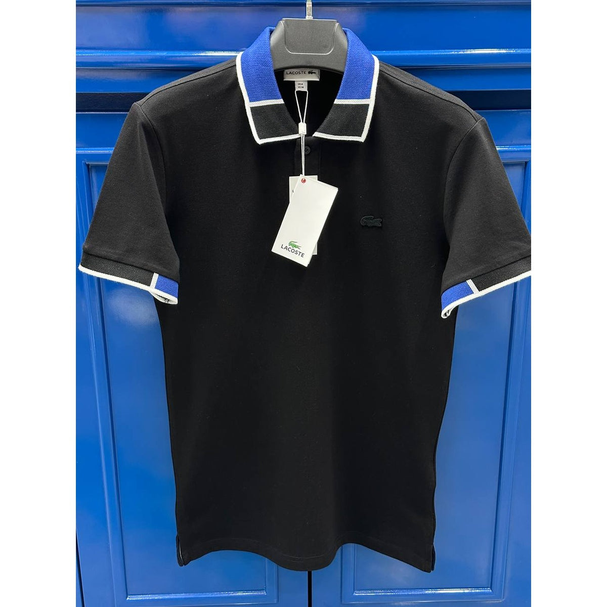 LCSTE Blue Collar Contrast Black Polo | Montivo Pakistan