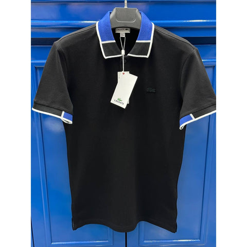LCSTE Blue Collar Contrast Black Polo | Montivo Pakistan