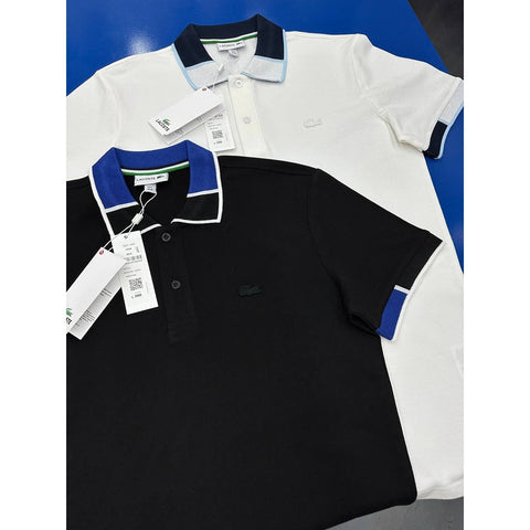 LCSTE Blue Collar Contrast Black Polo | Montivo Pakistan
