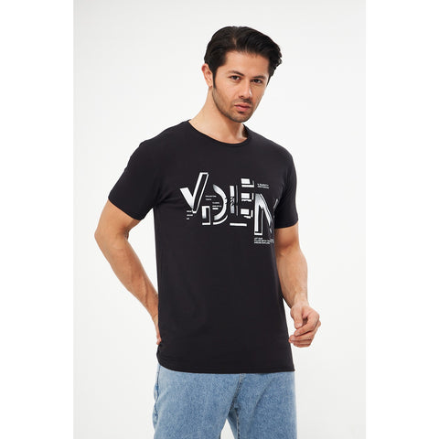 Black Graphic Printed Tshirt | Montivo Pakistan