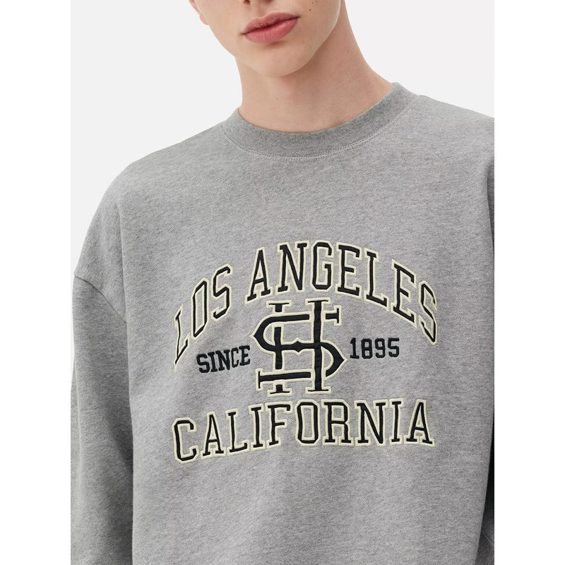 LA Grey Embroidery Detailing Sweatshirt | Montivo Pakistan