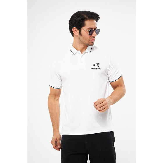 AX White Pique Polo | Montivo Pakistan