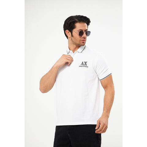 AX White Pique Polo | Montivo Pakistan