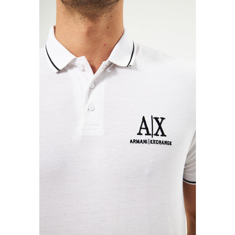 AX White Pique Polo | Montivo Pakistan