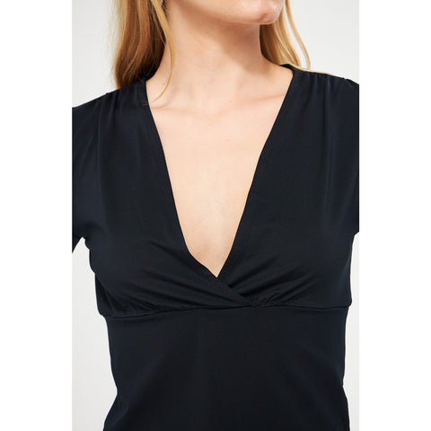 Black Double Breasted Top | Montivo Pakistan