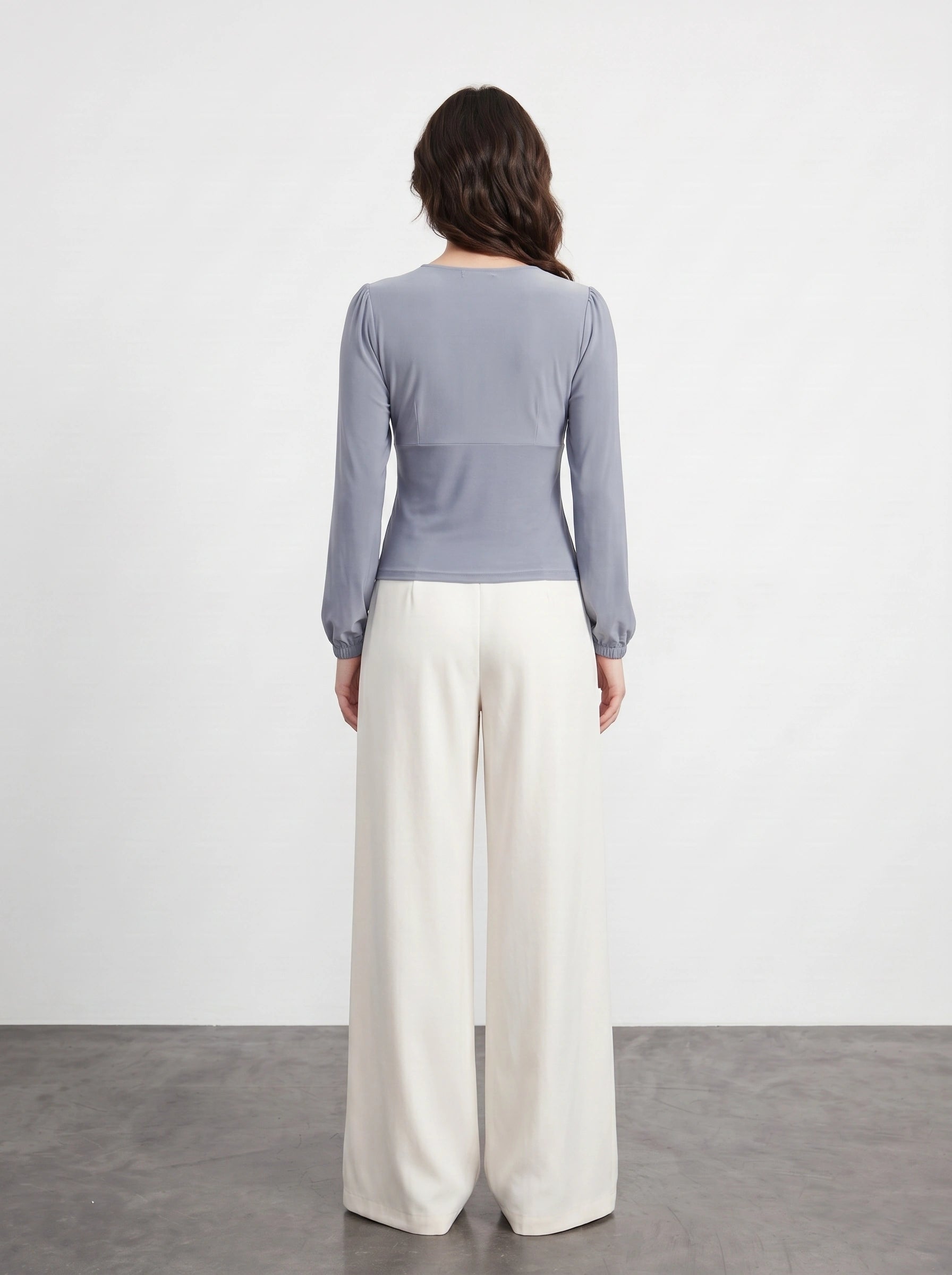 Grey Double Breasted Top | Montivo Pakistan