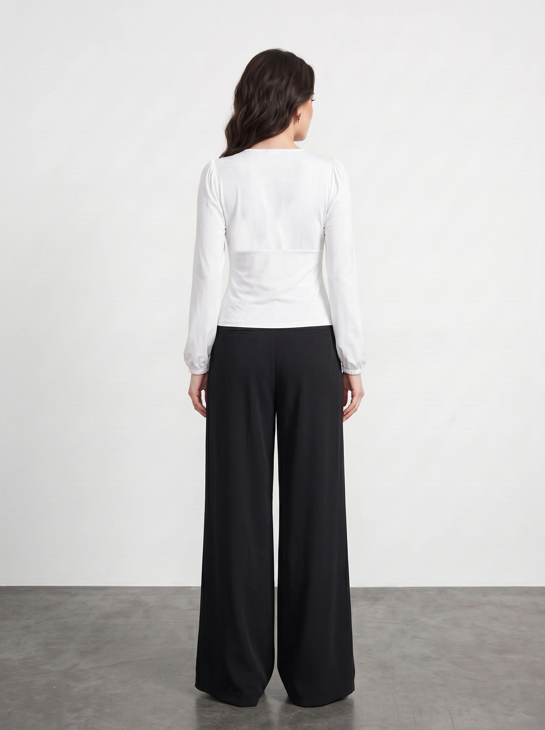 White Double Breasted Top | Montivo Pakistan