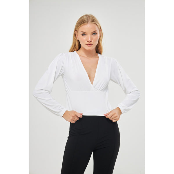 White Double Breasted Top | Montivo Pakistan