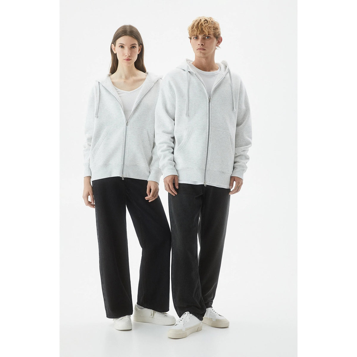 Unisex Grey Oversized Zipper | Montivo Pakistan