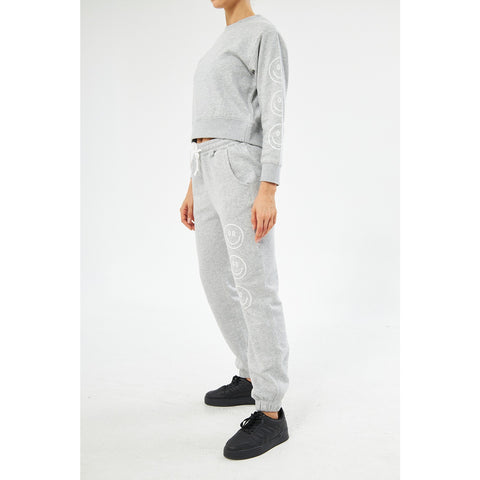 Grey Oversized Printed Joggers | Montivo Pakistan