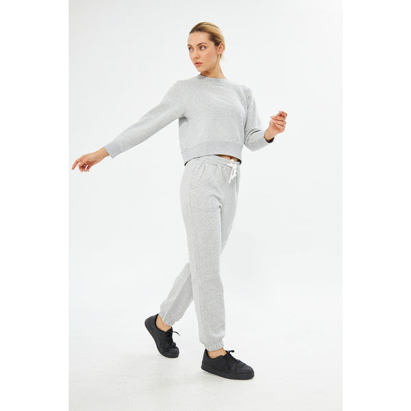 Grey Oversized Printed Joggers | Montivo Pakistan
