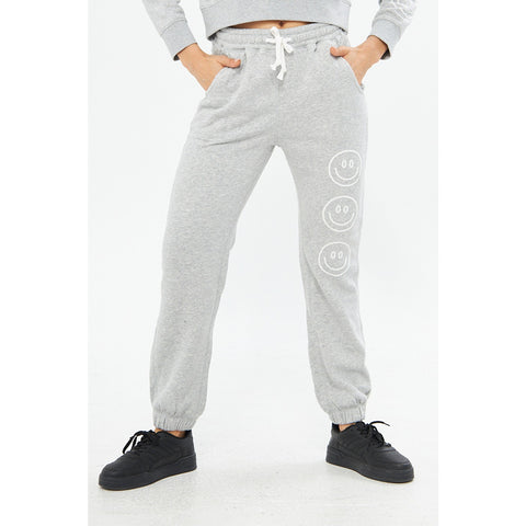 Grey Oversized Printed Joggers | Montivo Pakistan