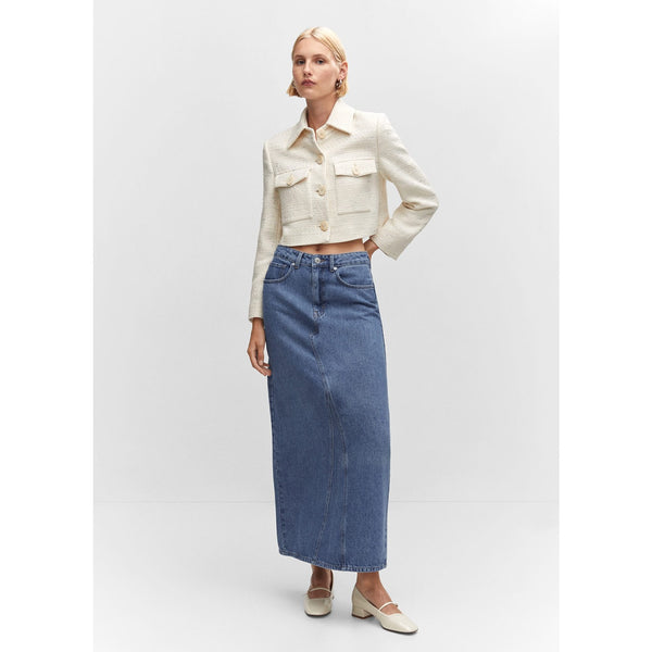MNG Blue Denim Long Skirt | Montivo Pakistan