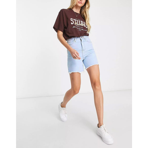 On Light Blue Denim Shorts | Montivo Pakistan