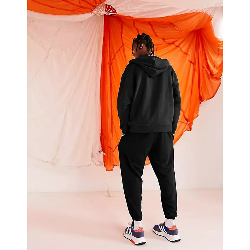 Black Oversized Zipper Hoodie | Montivo Pakistan