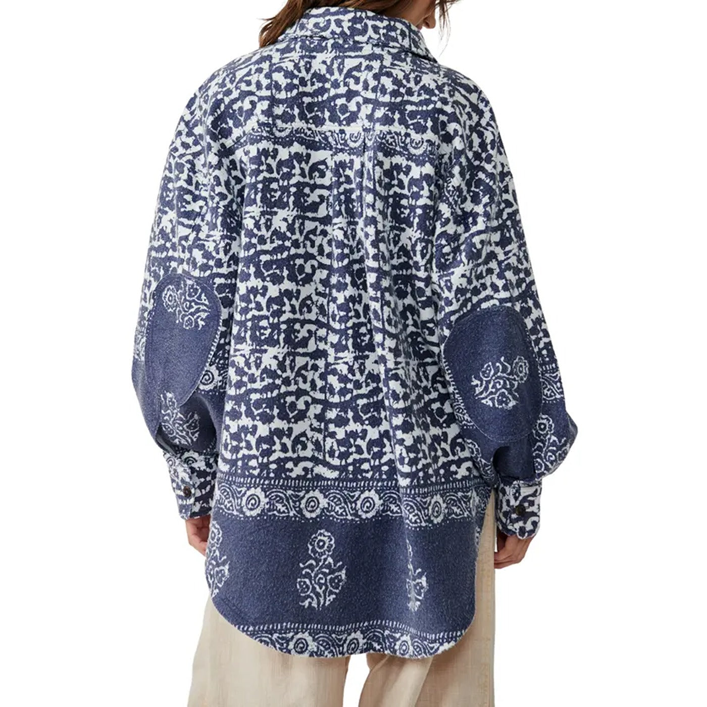Navy Oversized Shirt Jacket | Montivo Pakistan