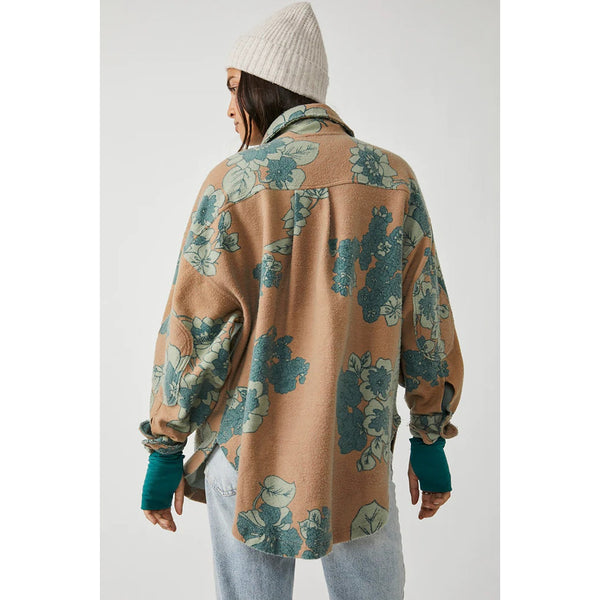 Tan Oversized Shirt Jacket | Montivo Pakistan