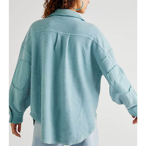 Autumn Sky Oversized Shirt Jacket | Montivo Pakistan