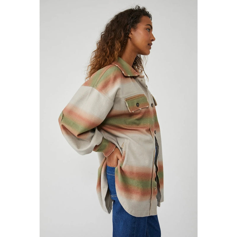 Serape Print Oversized Shirt Jacket | Montivo Pakistan