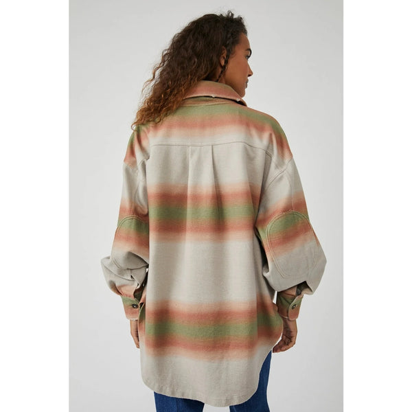 Serape Print Oversized Shirt Jacket | Montivo Pakistan